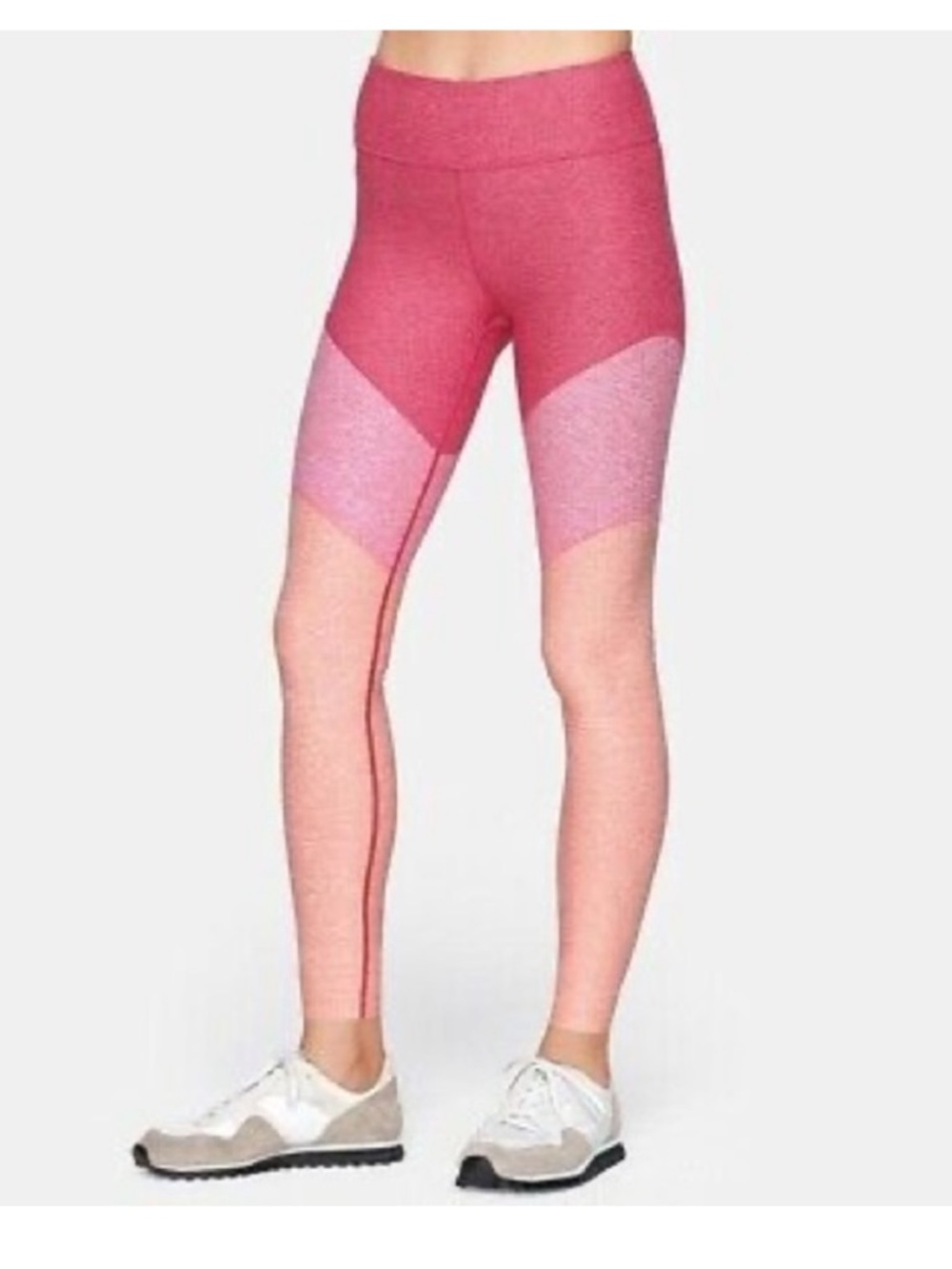 Outdoor Voices 7/8 Springs Pink Flamingo Gradient Panel Leggings size XS